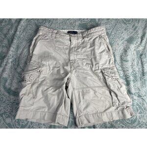 Polo Ralph Lauren Chino‎ Shorts Men's Size 33 Beige Classic Fit Cargo